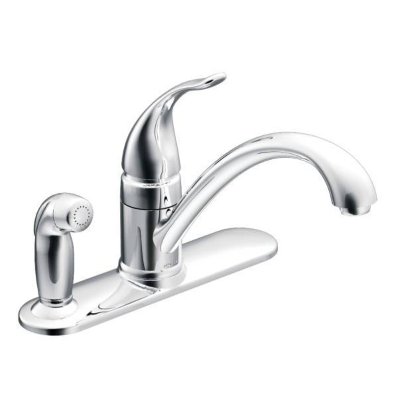 Torrance Kitchen Faucet with Side Spray – Chrome CA87484 Moen