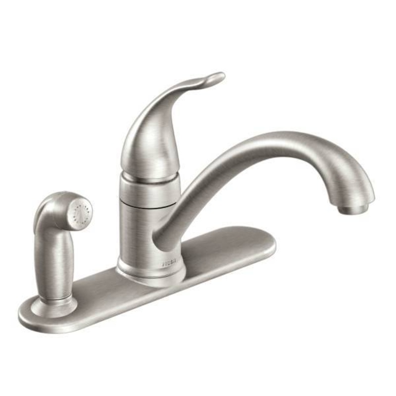 Torrance Kitchen Faucet with Side Spray – Spot Resist Stainless CA87484SRS Moen