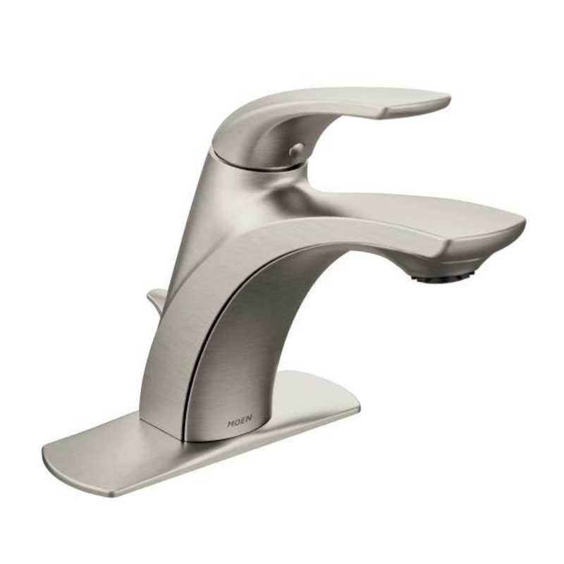 Zarina Single Hole Bathroom Faucet – Spot Resist Brushed Nickel L84533SRN Moen