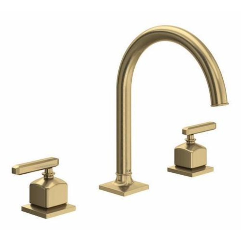 Apothecary Widespread Bathroom Faucet with C-Spout – Antique Gold AP08D3LMAG Rohl