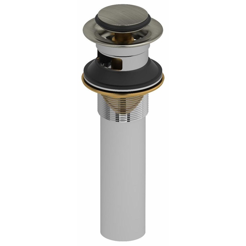 Push Drain with Overflow – Brushed Nickel DB150BN RIOBEL
