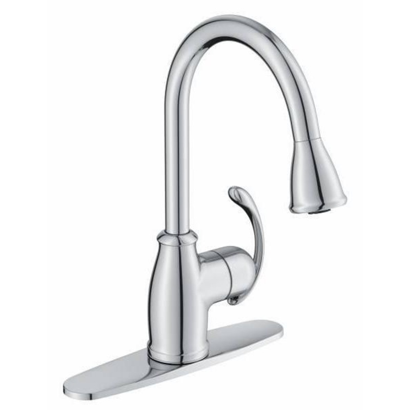 Terrace Kitchen Faucet with Pulldown Spray – Chrome 87055 Moen