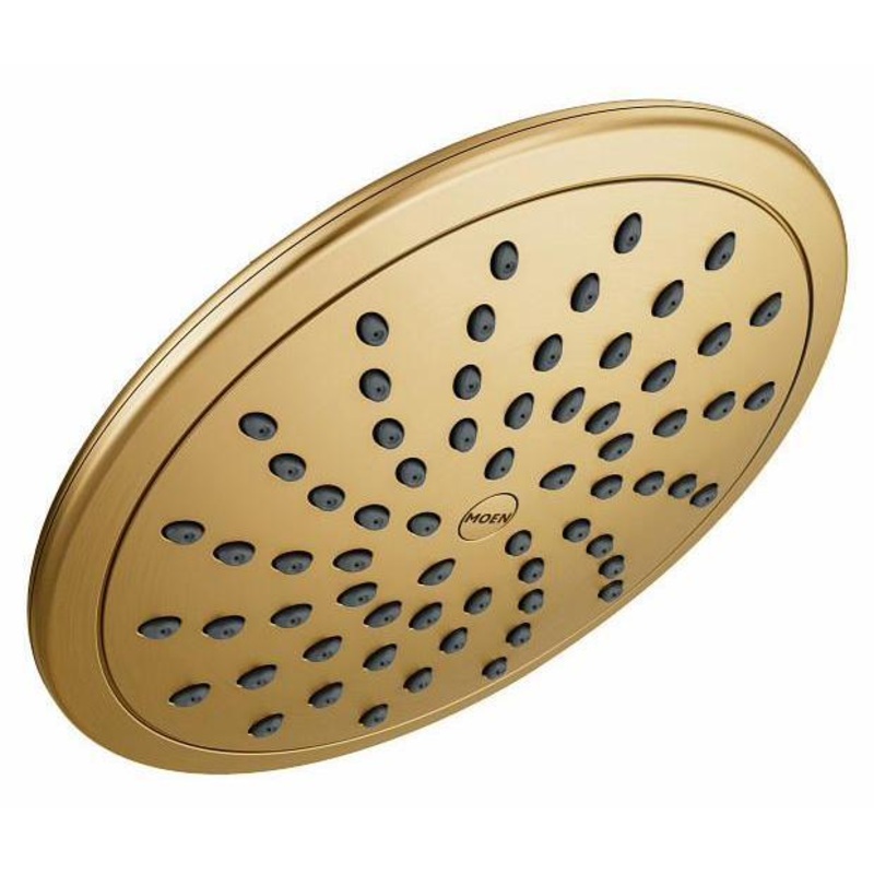 1-Function 8″ Rainshower Shower Head 1.75 GPM – Brushed Gold 6345EPBG Moen