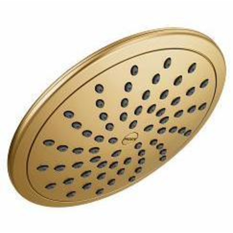 1-Function 8″ Rainshower Shower Head – Brushed Gold 6345BG Moen