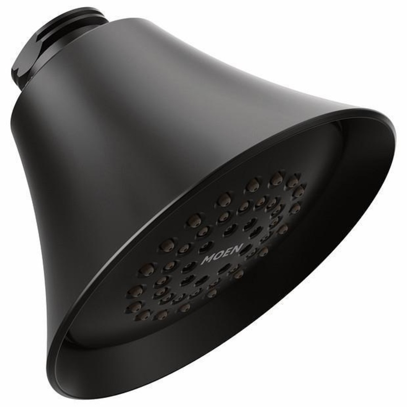 1-Function Transitional Shower Head – Matte Black 6370EPBL Moen