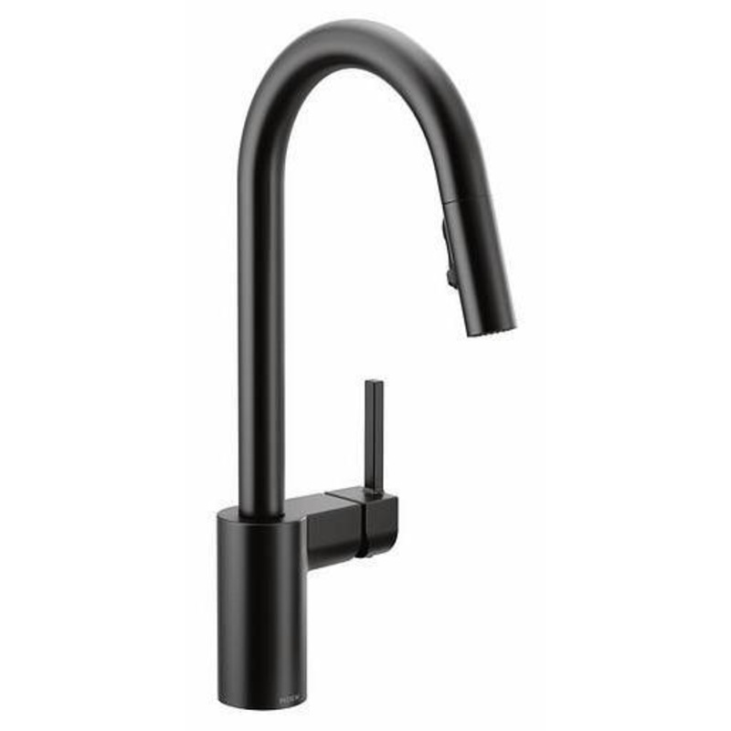 Align Kitchen Faucet with Pulldown Spray 1.0 gpm – Matte Black 75651BL Moen