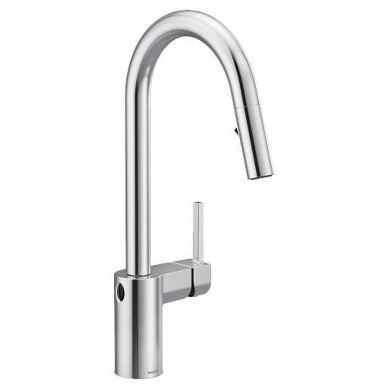 Align MotionSense Wave Kitchen Faucet with Pulldown Spray – Chrome 7565EWC Moen