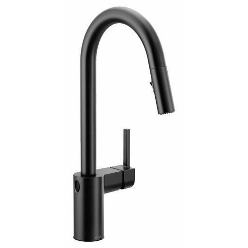 Align MotionSense Wave Kitchen Faucet with Pulldown Spray – Matte Black 7565EWBL Moen