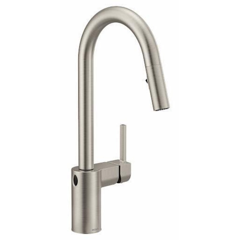 Align MotionSense Wave Kitchen Faucet with Pulldown Spray – Spot Resist Stainless 7565EWSRS Moen