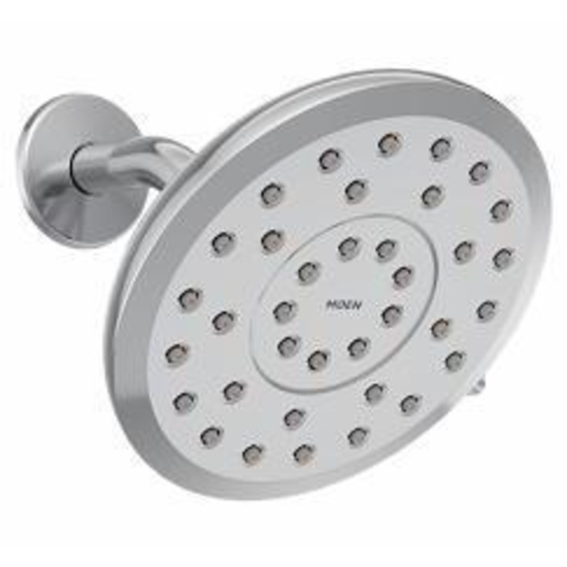 Verso 7″ Rainshower Shower Head with Infiniti Dial 2.5 gpm – Chrome 220R7 Moen