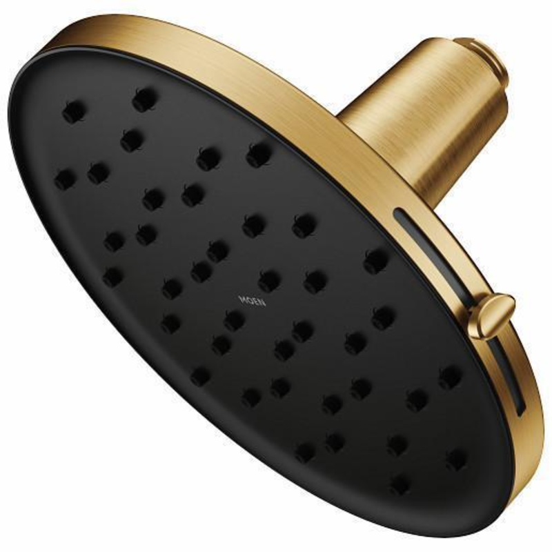 Verso 9″ Rainshower Shower Head with Infiniti Dial and Magnetix Dock 2.5 gpm – Brushed Gold 220R3BG Moen