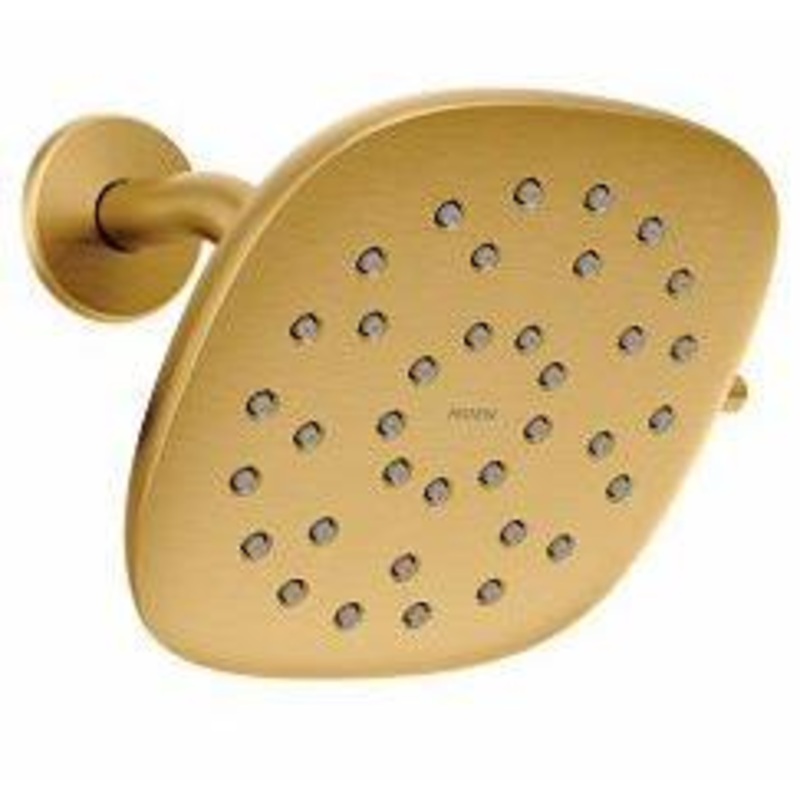 Verso 9″ Rainshower Shower Head with Infiniti Dial and Magnetix Dock 2.5 gpm – Brushed Gold 220R5BG Moen