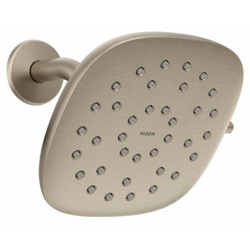 Verso 9″ Rainshower Shower Head with Infiniti Dial and Magnetix Dock 2.5 gpm – Brushed Nickel 220R5BN Moen