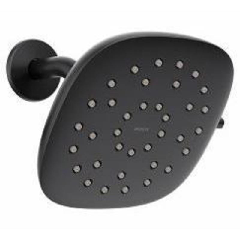 Verso 9″ Rainshower Shower Head with Infiniti Dial and Magnetix Dock 2.5 gpm – Matte Black 220R5BL Moen