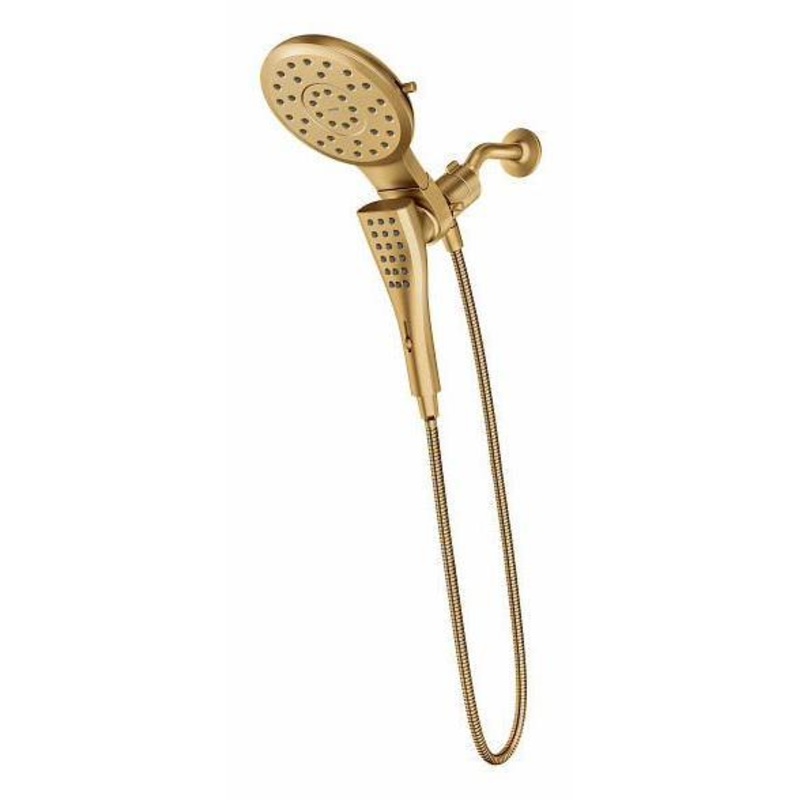Verso Shower Head and Hand Shower Combo with Infiniti Dial and Magnetix Dock – Brushed Gold 220C3BG Moen