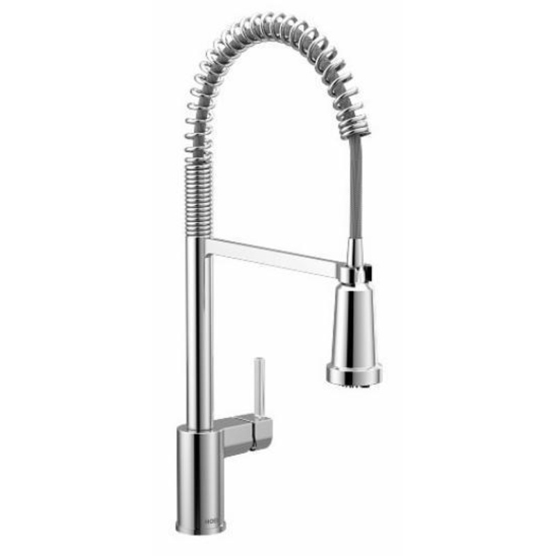 Align Pre-Rinse Filtration Kitchen Faucet with Spring Pulldown Spray – Chrome F5923 Moen