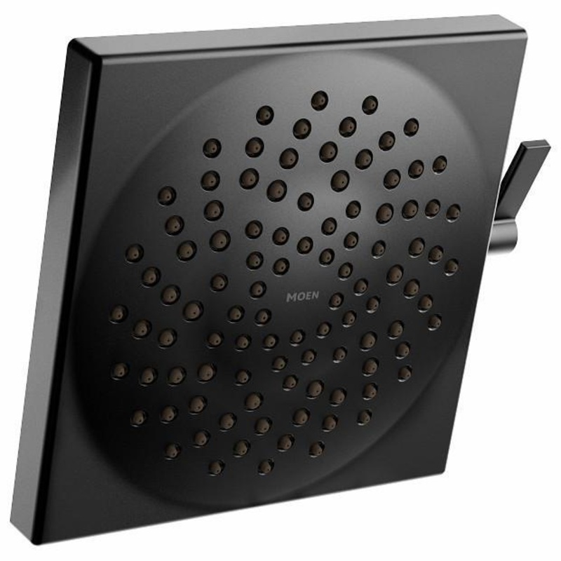 Velocity Eco-Performance 2-Function 8-1/2″ Rainshower Shower Head – Matte Black S6345EPBL Moen