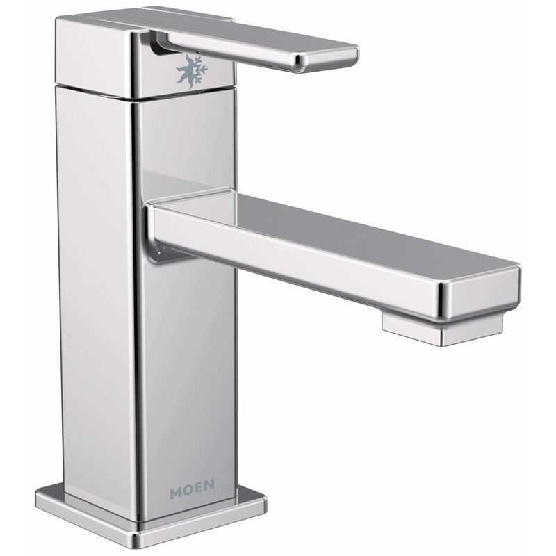 90 Degree Single Hole Low Arc Bathroom Faucet – Chrome S6710 Moen