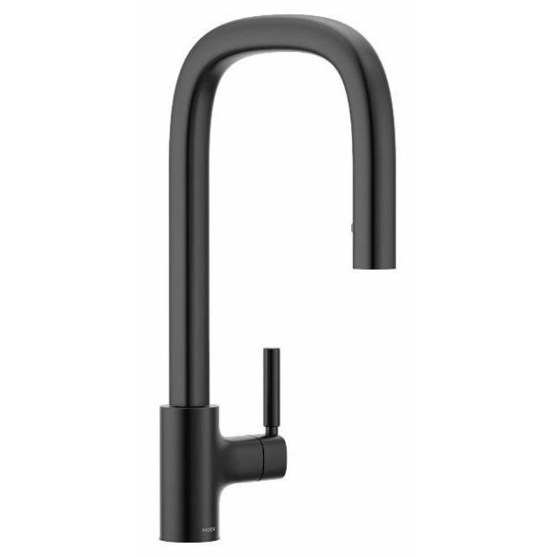 Tenon Kitchen Faucet with Pulldown Spray – Matte Black S74001BL Moen