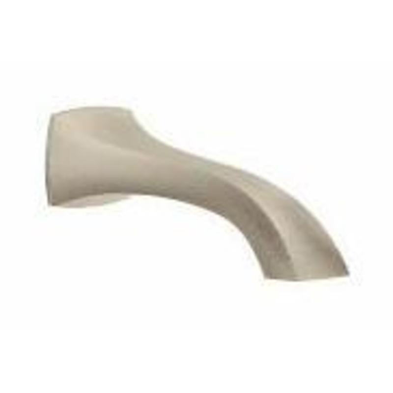 Voss 10″ Tub Spout – Brushed Nickel TF191956BN Moen