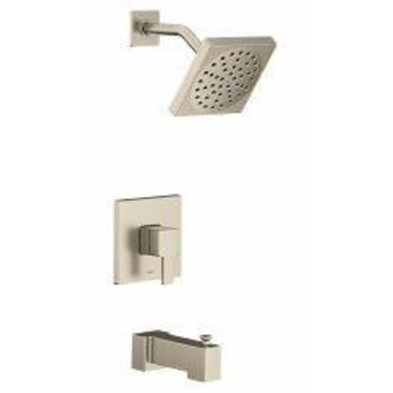 90 Degree M-Core 2 Series Tub and Shower Trim Eco-Performance – Brushed Nickel UTS2713EPBN Moen