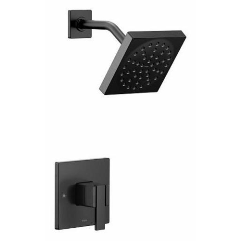 90 Degree M-Core 3 Series Shower Trim – Matte Black UTS3715BL Moen