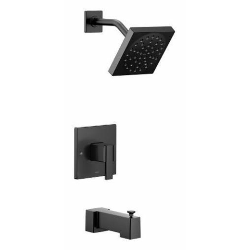 90 Degree M-Core 3 Series Tub and Shower Trim Eco-Performance – Matte Black UTS3713EPBL Moen