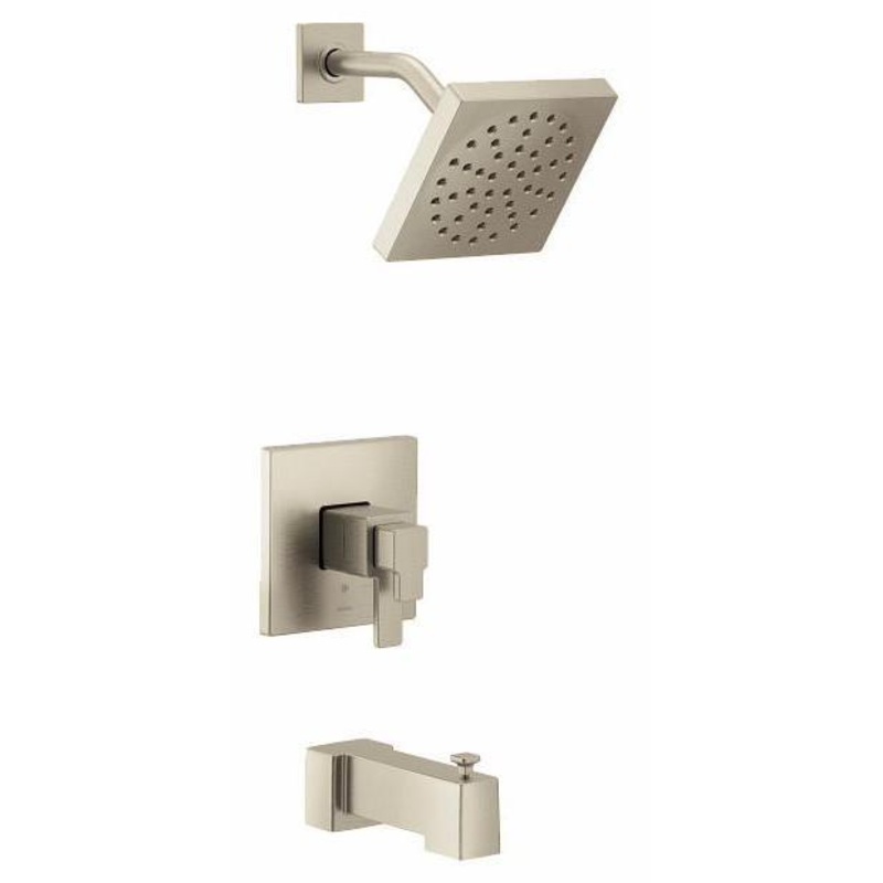 90 Degree M-Core 4 Series Tub and Shower Trim Eco-Performance – Brushed Nickel UTS4713EPBN Moen