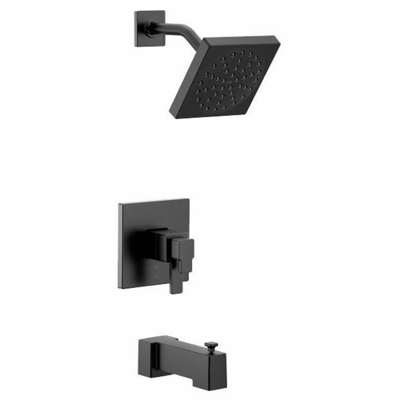 90 Degree M-Core 4 Series Tub and Shower Trim Eco-Performance – Matte Black UTS4713EPBL Moen