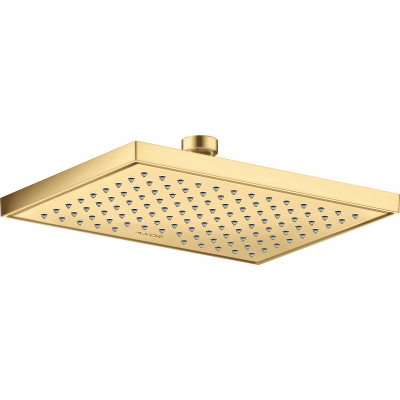 1-Jet Square Shower Head 1.5 GPM – Brushed Gold Optic 35372251 Axor