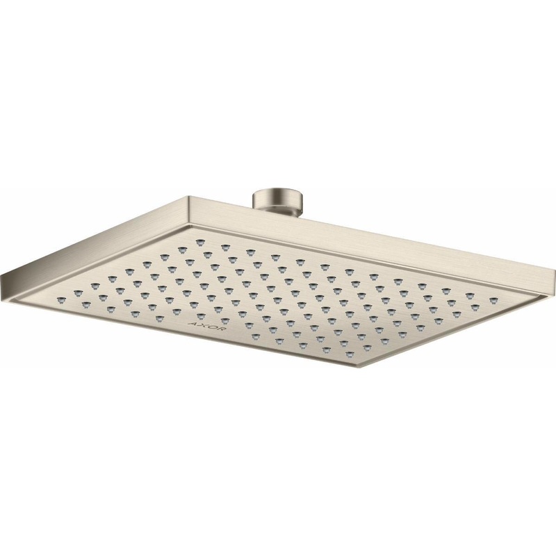1-Jet Square Shower Head 1.5 GPM – Brushed Nickel 35372821 Axor