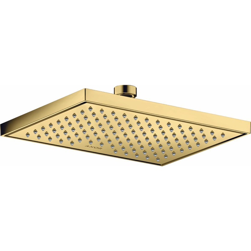1-Jet Square Shower Head 1.5 GPM – Polished Gold Optic 35372991 Axor