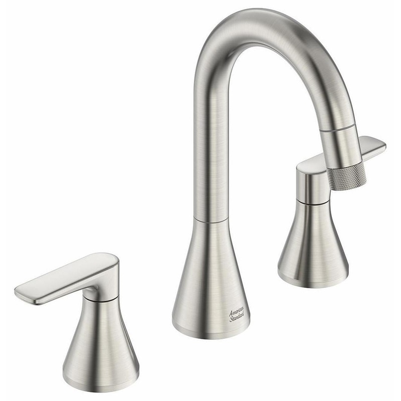 Aspirations Widespread Bathroom Faucet With Pop-up Drain – Brushed Nickel 7061821.295 American Standard