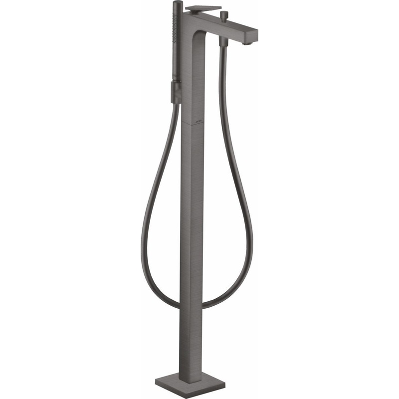 Axor Citterio Free Standing Tub Filler Trim with Hand Shower – Brushed Black Chrome 39471341 Axor