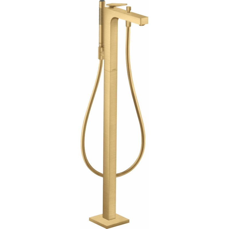 Axor Citterio Free Standing Tub Filler Trim with Hand Shower – Brushed Gold Optic 39471251 Axor