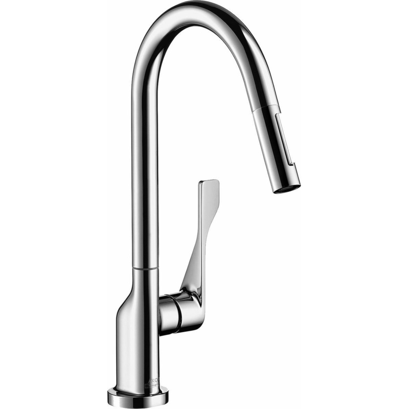 Axor Citterio Kitchen Faucet with Pulldown Spray – Chrome 39846001 Axor