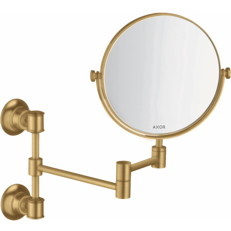 Axor Montreux Pullout Shaving Mirror – Brushed Gold Optic 42090250 Axor