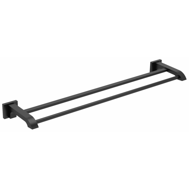 Zendo 24″ Double Towel Bar – Black ZO6BK RIOBEL