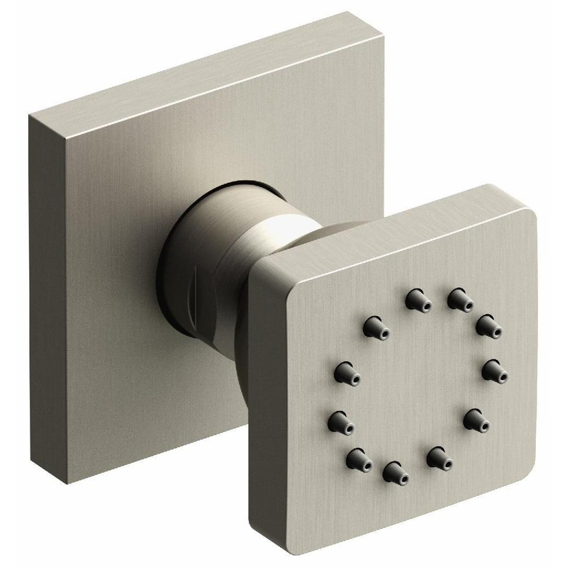 1-Function Square Body Spray – Brushed Nickel 350BN RIOBEL