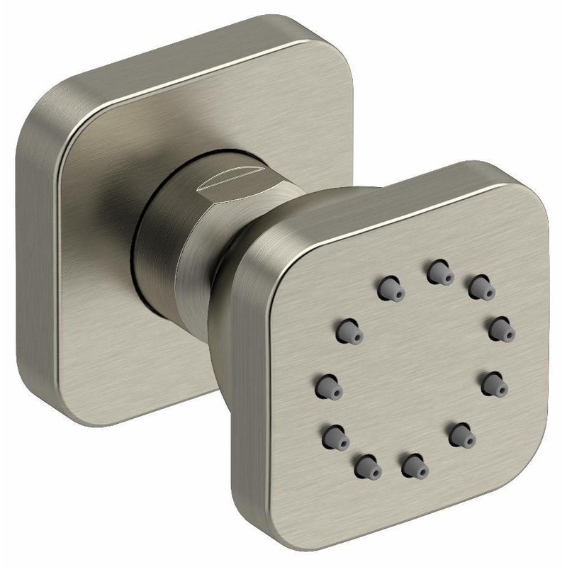 1-Function Square Body Spray – Brushed Nickel 377BN RIOBEL