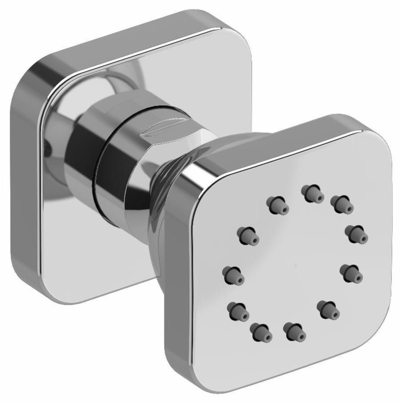 1-Function Square Body Spray – Chrome 377C RIOBEL