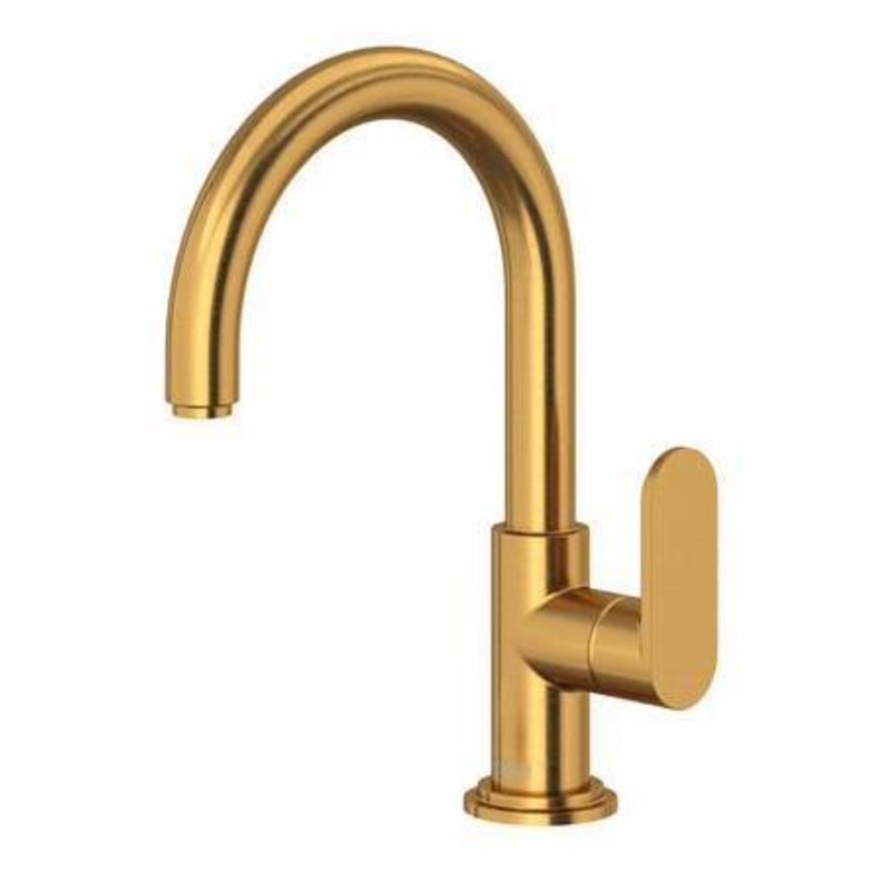 Arca Single Hole Bathroom Faucet with Lever Handle 1.2 GPM – Brushed Gold AAS01BG RIOBEL