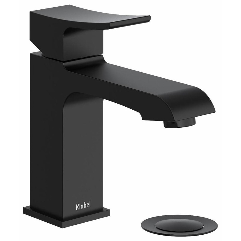 Zendo Single Hole Bathroom Faucet with Lever Handle 1.2 GPM – Black ZS01BK RIOBEL