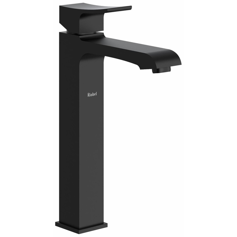 Zendo Single Hole Vessel Sink Bathroom Faucet with Lever Handle 1.2 GPM – Black ZL01BK RIOBEL