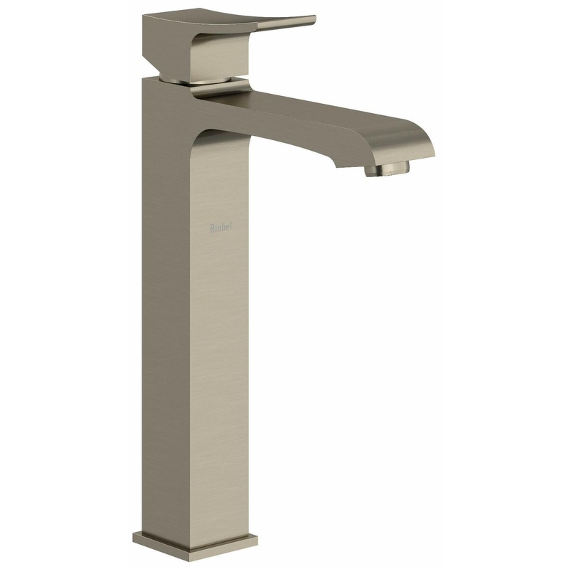 Zendo Single Hole Vessel Sink Bathroom Faucet with Lever Handle 1.2 GPM – Brushed Nickel ZL01BN RIOBEL