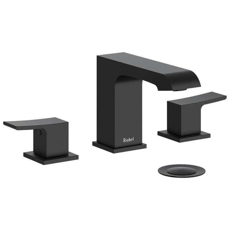 Zendo Widespread Bathroom Faucet with Lever Handles 1.2 GPM – Black ZO08BK RIOBEL