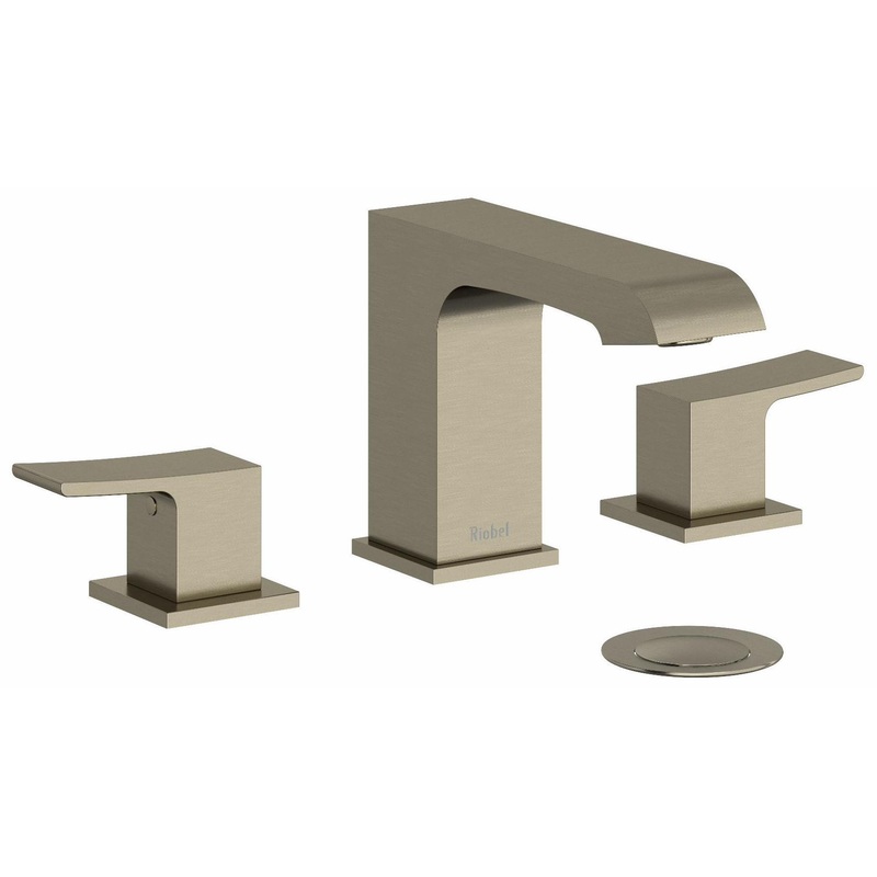 Zendo Widespread Bathroom Faucet with Lever Handles 1.2 GPM – Brushed Nickel ZO08BN RIOBEL