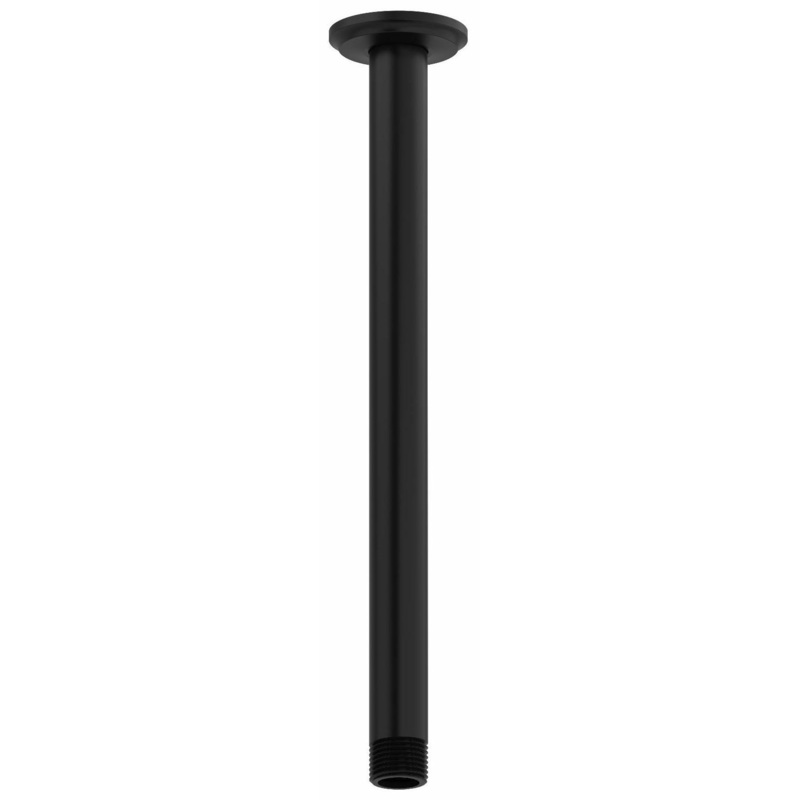 12″ Ceiling Mount Shower Arm With Round Escutcheon – Black 557BK RIOBEL