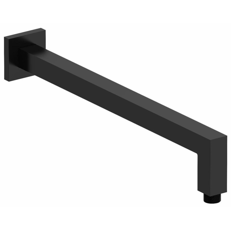 16″ Wall Mount Shower Arm With Square Escutcheon – Black 543BK RIOBEL