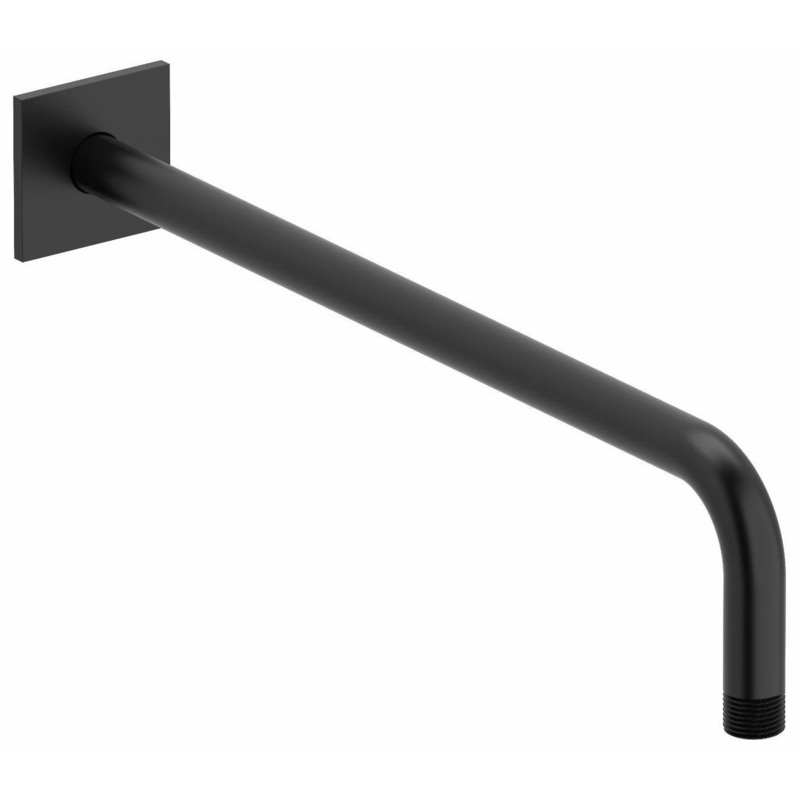 16″ Wall Mount Shower Arm With Square Escutcheon – Black 560BK RIOBEL